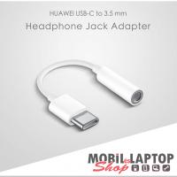 Huawei CM20 univerzális USB Type-C / Jack 3,5mm (anya) átalakító adapter fehér