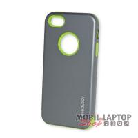 Kemény hátlap Apple iPhone 5 / 5S / SE CASEOLOGY ütésálló műanyag + gumi szürke-zöld